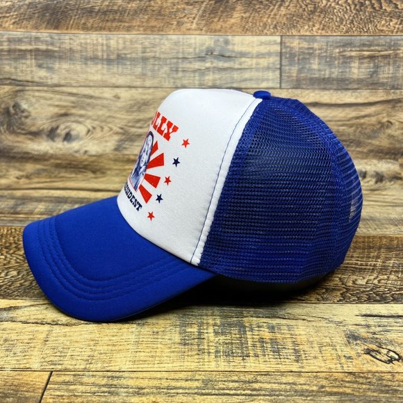 Dolly Parton President Mens Trucker Hat Blue Snapback Country Music Baseball Cap - Picture 4 of 8